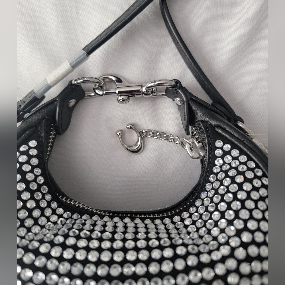 NWT-Coach Black Studded Bag - Picture 6 of 9